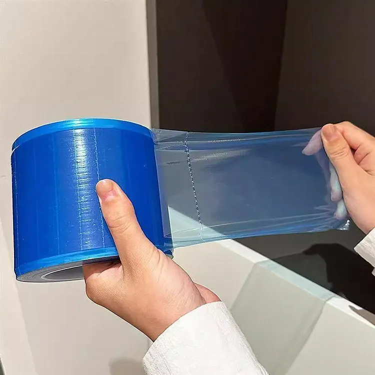 一次性隔离膜蓝膜牙科酒店马桶开关卫浴隔离膜断点式不留胶隔污膜