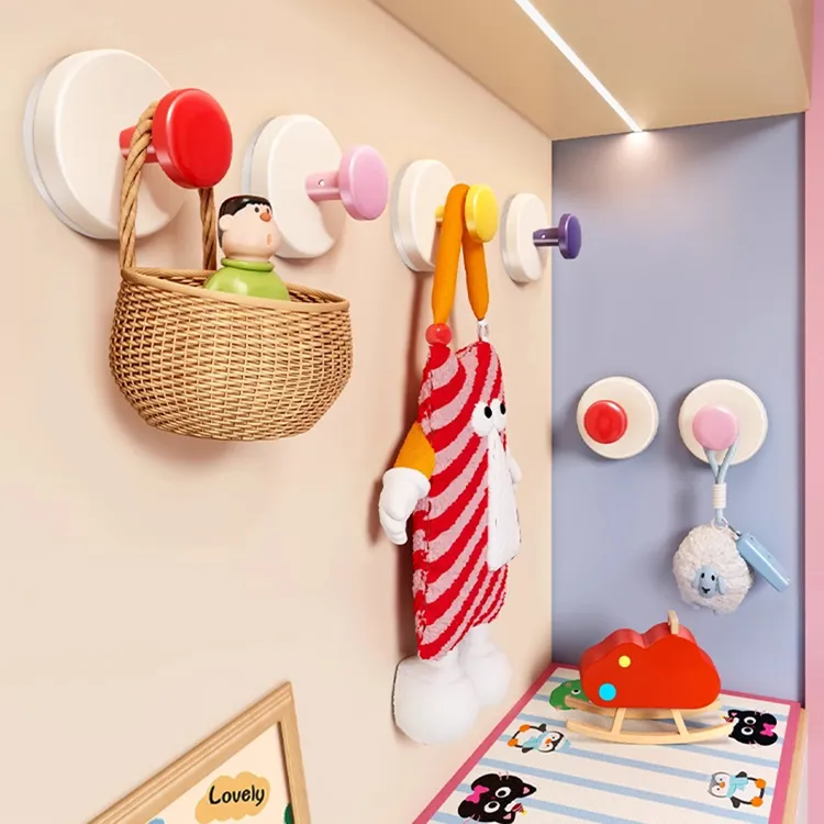 吸盘玄关挂钩强力承重粘胶免打孔入户门口放钥匙神器帽子置物粘贴