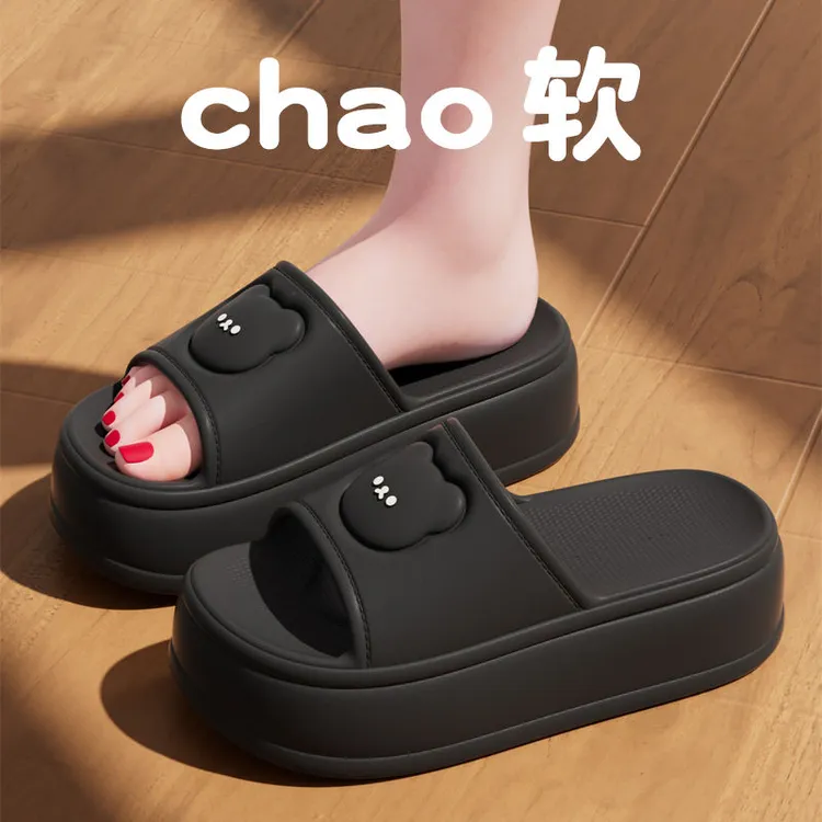 增高5.0cm拖鞋夏季女款ins网红时尚高跟厚底2025新款防滑坡跟凉拖