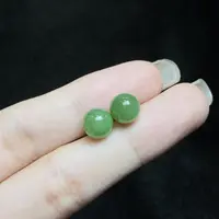 【小北好物】S925银和田玉耳钉约7.5mm+【多样性发一件】 2QH08X711
