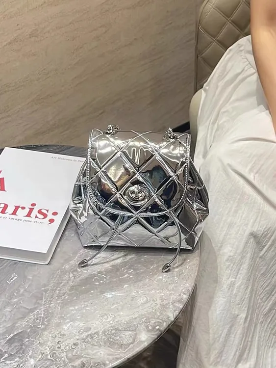 小众奢华风格子小仙女包盖双肩包秋冬时尚小香风