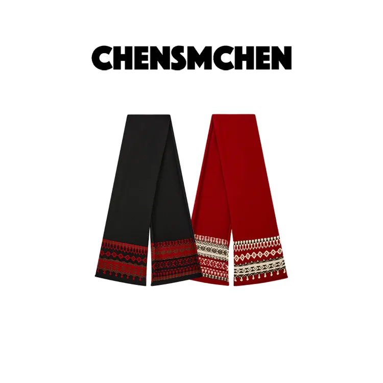 CHENSMCHEN 【情书】100绵羊毛时尚百搭围巾CSS11617YW