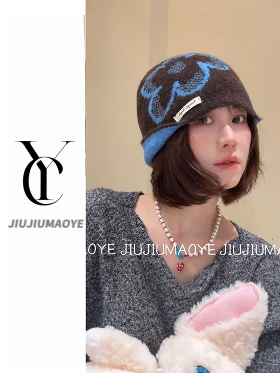 堆堆帽包头帽无檐秋冬针织帽帽子防风冬天百搭韩版