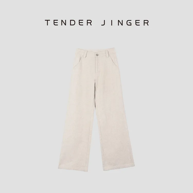 Tender Jinger【黑标】土耳其高腰直筒阔腿牛仔裤T51LLH80148