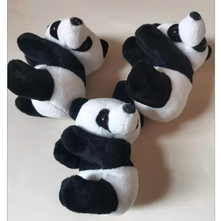 小熊猫夹子玩偶装饰仿真爬竹子公仔小挂件四川成都基地旅游小礼品