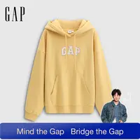 【成毅代言】Gap女装2025秋季新款刺绣logo连帽卫衣休闲792486