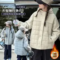 韩版女童洋气加棉外套保暖宽松显瘦童装时尚百搭潮流中大童