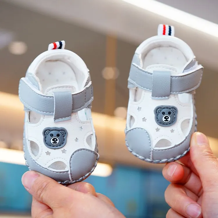 婴儿鞋子夏季凉鞋宝宝鞋子 0到1岁 学步 防掉学步鞋婴儿软底防滑
