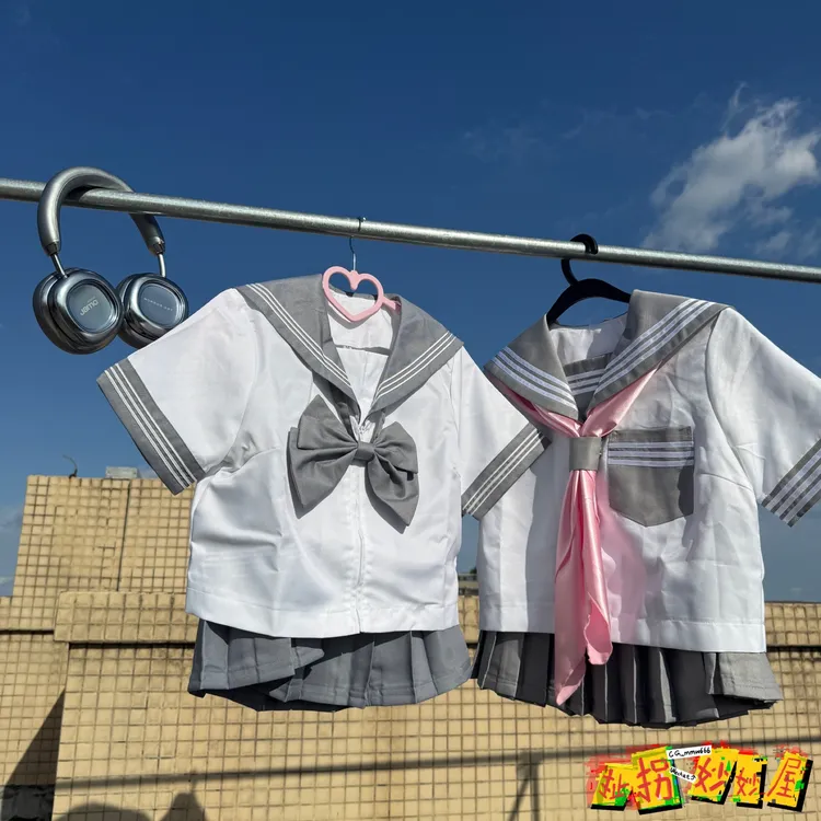 【现货掉落】bodyline日牌全新未拆封水手服彩虹战队灰三本jk短袖