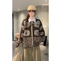 VGVL毛衣秋冬季新款加厚慵懒风重工针织套头毛衣50262