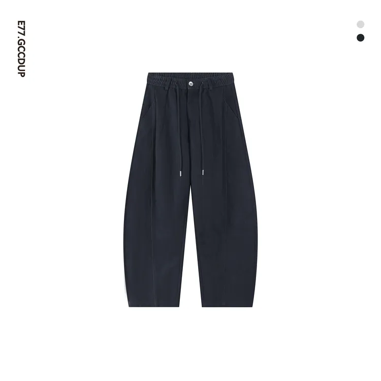 GCCDUPE77『山矾』CleanFit高支棉混纺时尚弯刀廓形复古牛仔休闲裤