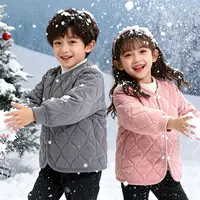 【校服神器内胆】儿童棉服保暖上衣秋冬新款男女童三层夹棉加厚外套