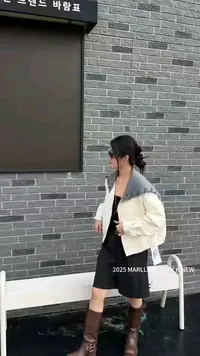 106区8282秋冬连帽慵懒风防风外套
