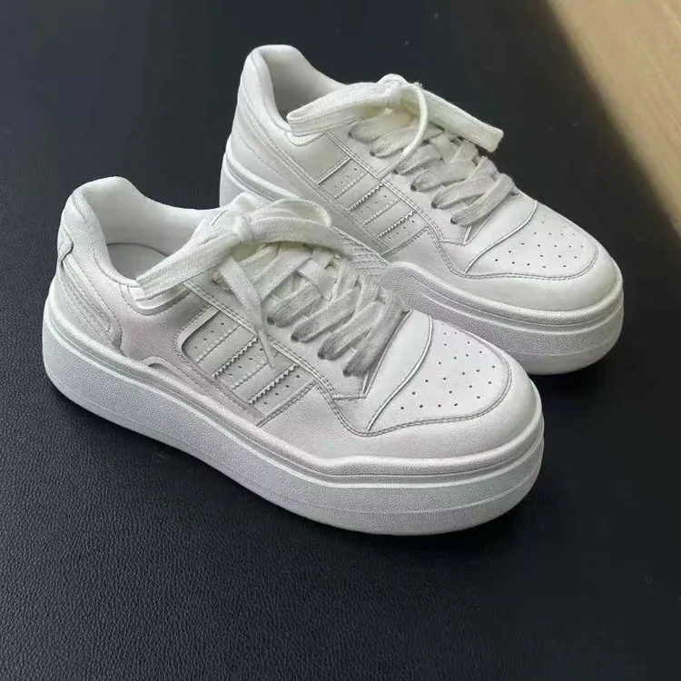 时尚休闲鞋小白鞋脏脏鞋诗歌兰同款松糕厚底加棉