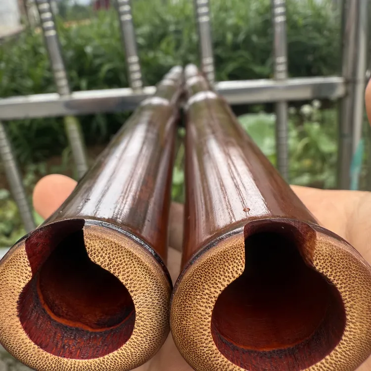 手工精制大漆金竹烟熏老料八孔专业演奏洞箫（双十一半价）