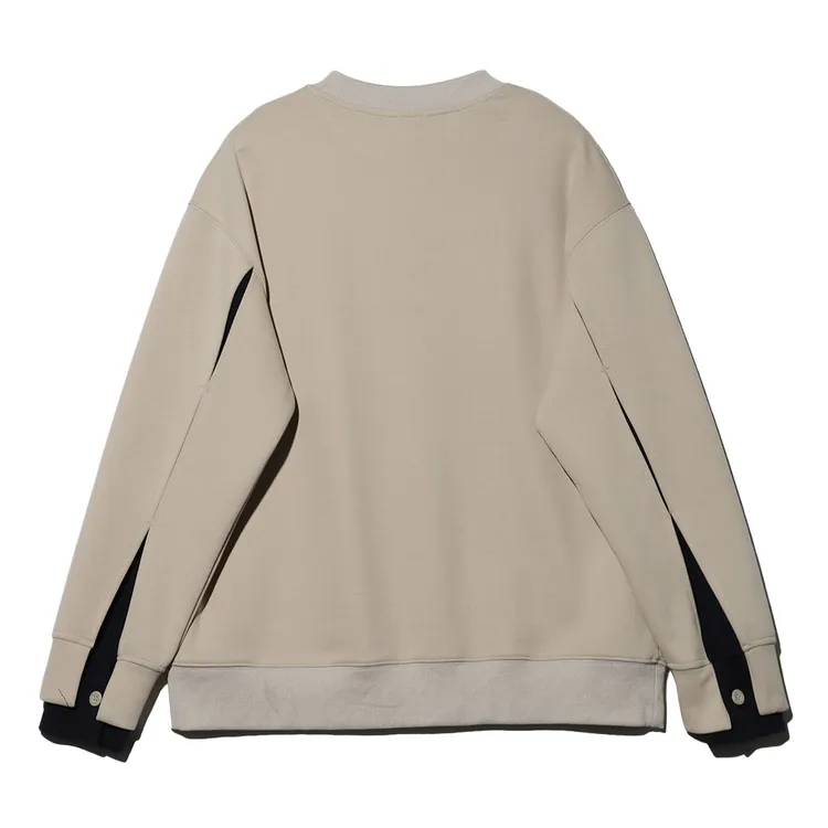 JN套头圆领长袖时尚户外百搭宽松加绒圆领秋季卫衣男女同款