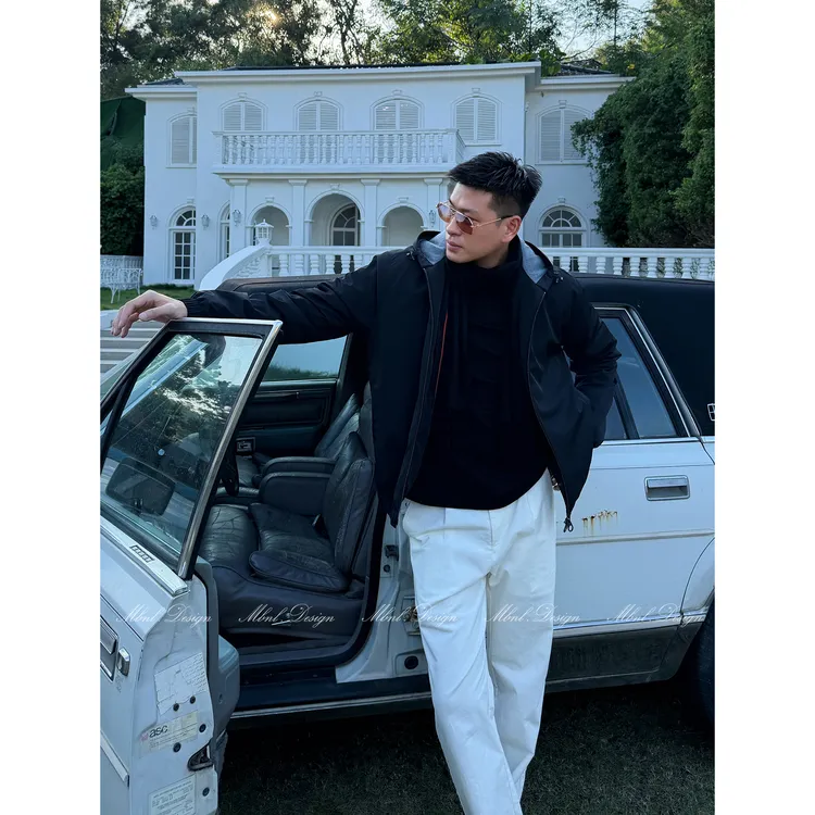 MBNL-F「L.P Hardware」秦磊男装90白鹅绒羊绒蚕丝羽绒服LL-WYR7011