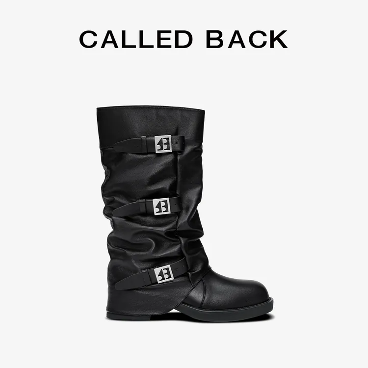 CALLED BACK【张元英娜扎同款】早秋辣妹时尚百搭设计感靴子