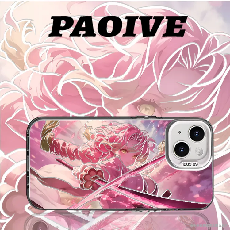 鬼灭之刃适用苹果华为vivoiPhone小米三星防摔彩银手机壳