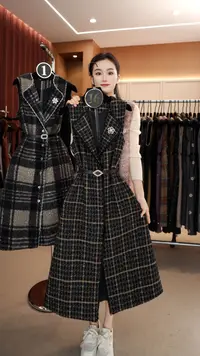 【宠粉价】法式赫本轻奢时尚气质无袖设计连衣裙NH-WX269