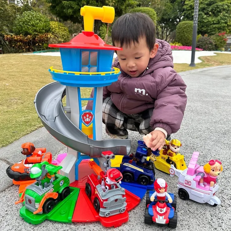 汪汪队儿童玩具巡逻套装儿童全套救援立大功巴士巡逻车瞭望礼物总