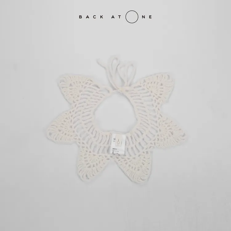 BackAtOne  “云吻”时尚纯手工钩织轻盈软糯假领子 BFF-3AP165B-K