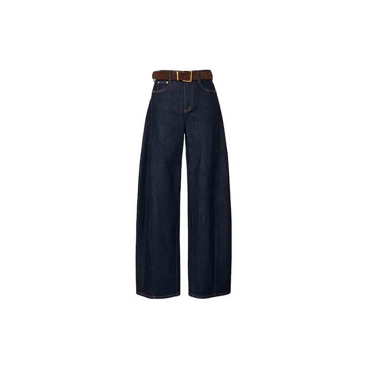 【裤子】【商场同款新品】艾诺丝雅诗 复古丹宁磨毛牛仔裤 AR324121