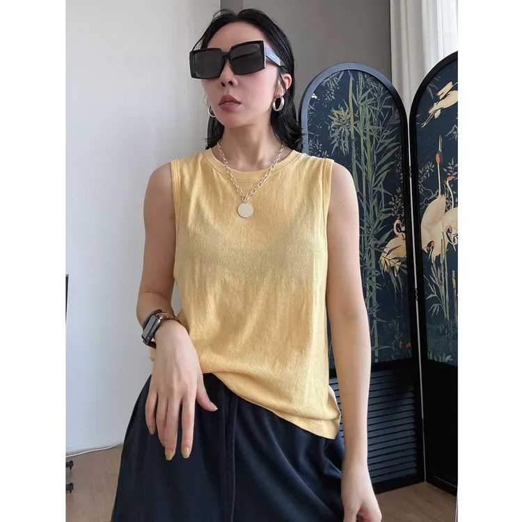  Without Memory 大大100棉圆领无袖背心WF083BX