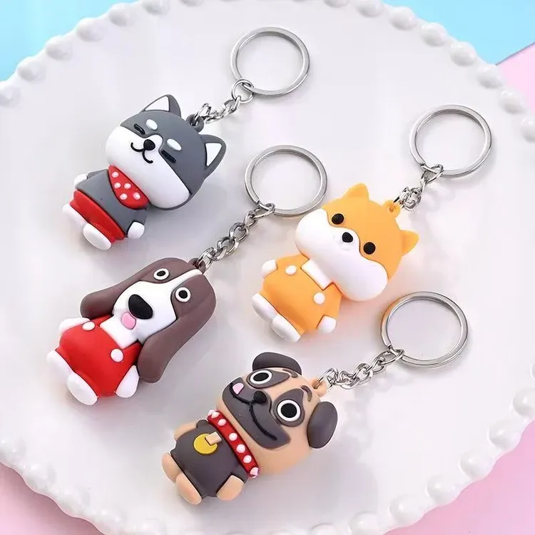 狗狗主体可爱挂件钥匙扣背包挂饰萌宠小狗手工挂饰