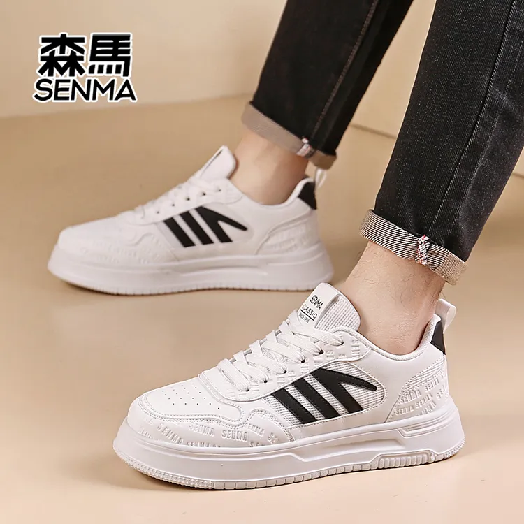 森马新款2026夏季透气休闲板鞋小白鞋百搭潮鞋男鞋增高女鞋厚底商品图