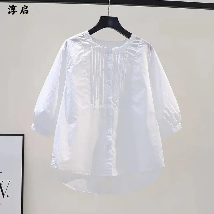 淳启时尚休闲高级设计感欧货显瘦衬衫女2025年夏洋气小众潮流上衣