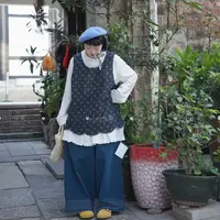 XH#8850#日系复古马甲  FL