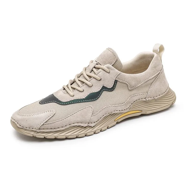 夏季男鞋45大码薄款网面户外休闲皮鞋宽肥脚46潮牌运动网鞋47
