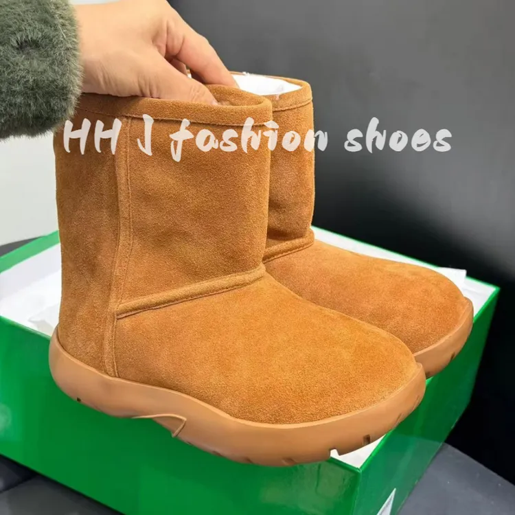 真羊毛舒适真皮雪地靴女款冬季加绒加厚2025新款真皮防水厚底短靴