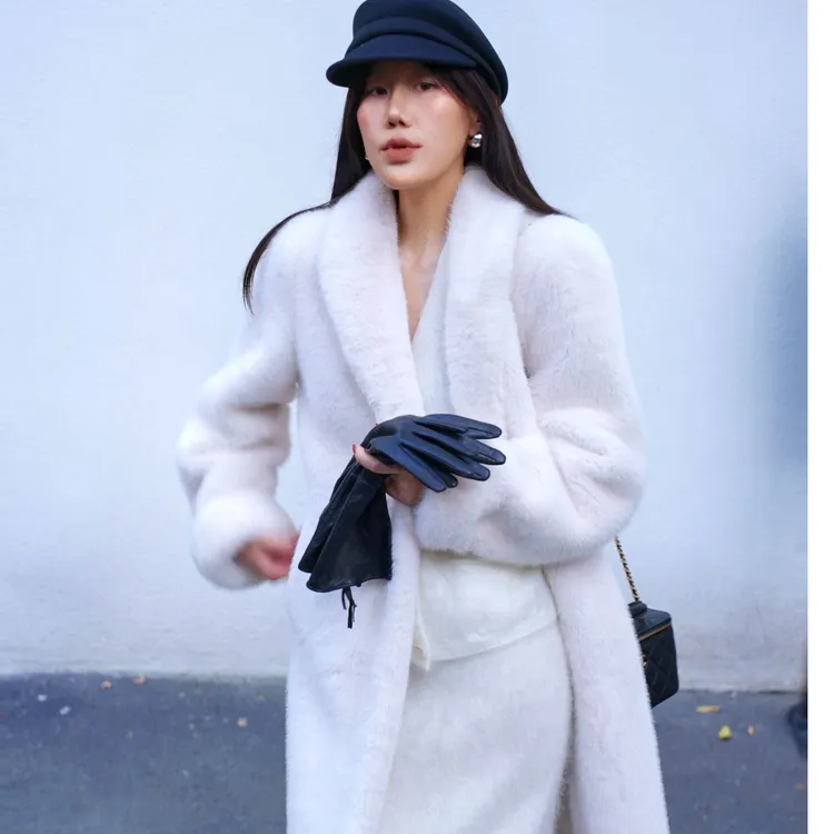 Aiko专属 高级感 环保皮毛绒大衣