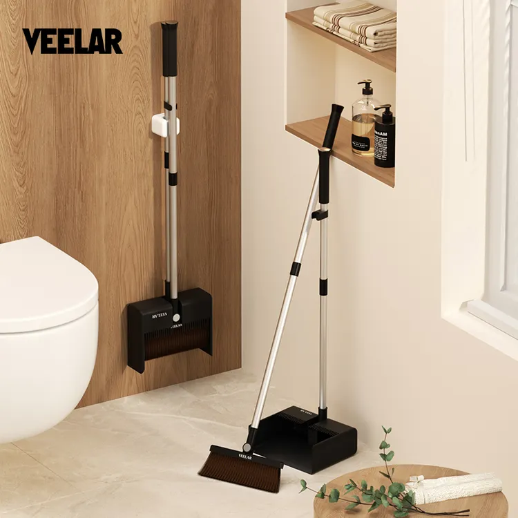VEELAR扫把簸箕套装家用扫地笤帚简约组合2025新款扫帚不粘头发