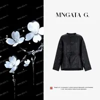 MNGATA G.宫小妍【曼奢羊皮·菱格宝宝2.0】新中式早秋外套5052640