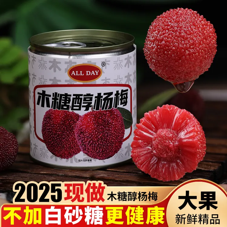 【半介活动】木糖醇杨梅罐头仙居杨梅应季水果罐头零食小吃休闲食品