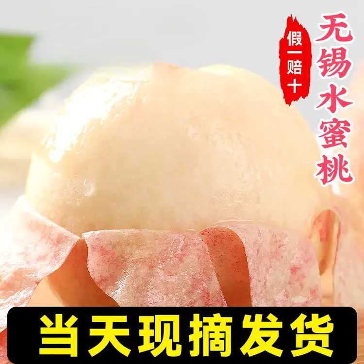 【5-6两12个】正宗无锡水蜜桃新鲜水果当季整箱应季白凤湖景