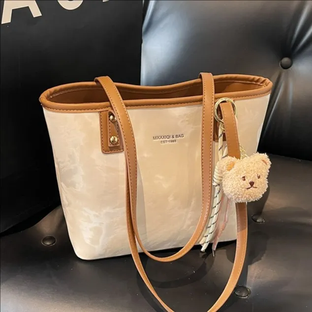 高级感时尚百搭大容量通勤托特包包女2025春夏新款洋气简约单肩包