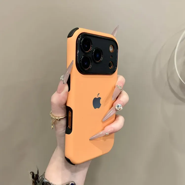 高颜值肤感四角防摔适用iPhone17pro手机壳情侣16promax个性15/14