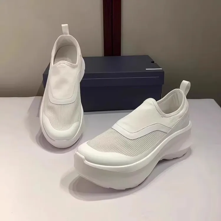 【官方正品】飞织透气网面一脚蹬情侣款潮流厚底休闲运动鞋女款老爹
