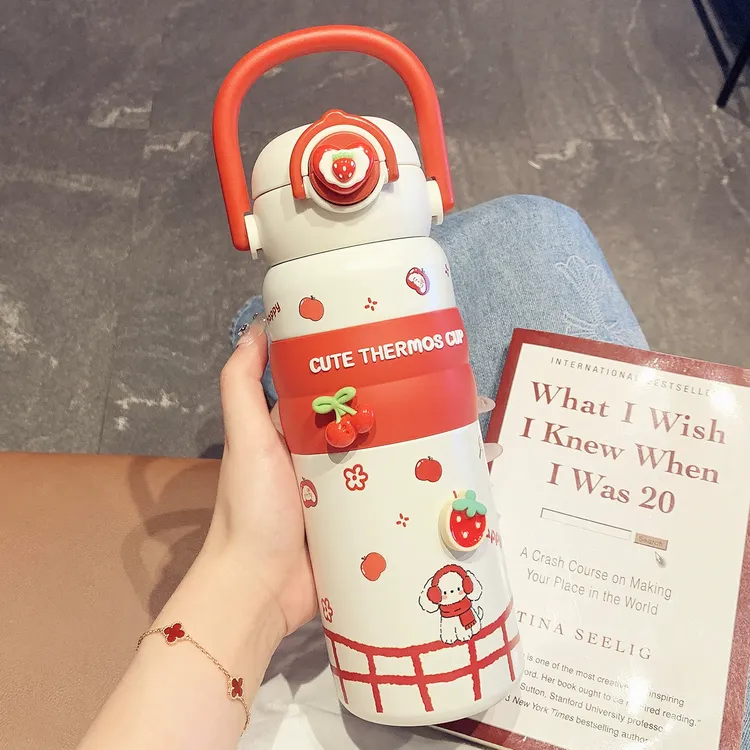 欧诗玛316不锈钢保温杯女高颜值2025新款大容量水杯学生上学杯子