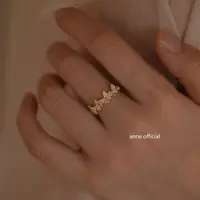 铜合金戒指 【蝶恋】轻奢小众蝴蝶戒指时尚气质珐琅贝壳戒指