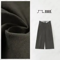 几里与麻 工装风翻腰设计直筒休闲裤 2081161
