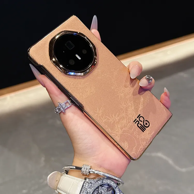 新年款福纹适用荣耀Magic V3/Vs3手机壳折叠屏三星zfold6奢华电镀