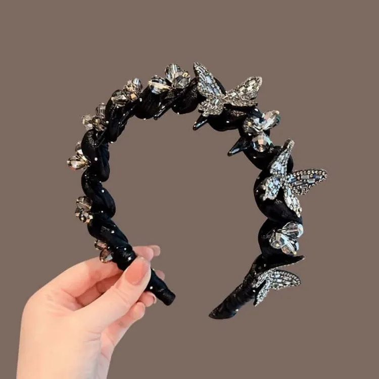 2025新款巴黎王妃蝴蝶发箍女高级感洋气时尚发卡洗脸超好看的头箍