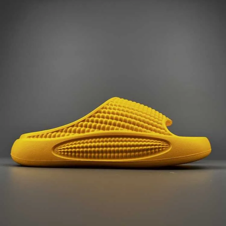 外贸尾单！踩屎感男女软底舒适一字拖玉米拖鞋情侣厚底防滑居家拖