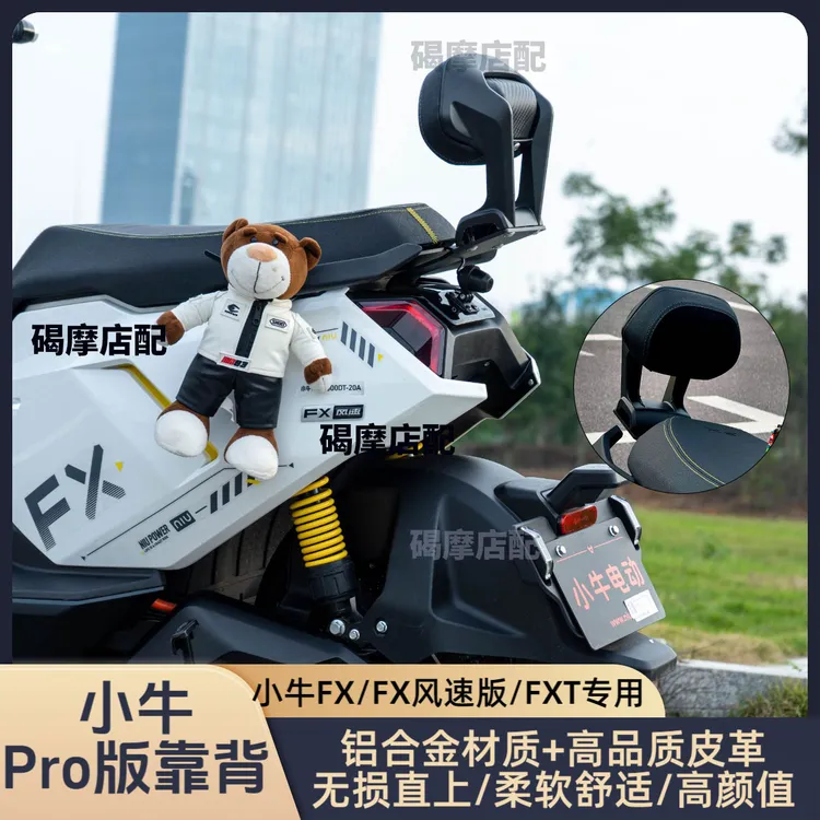 适用小牛FX风速版后靠背FX/FXT铝合金靠背加厚靠垫直上改装配件