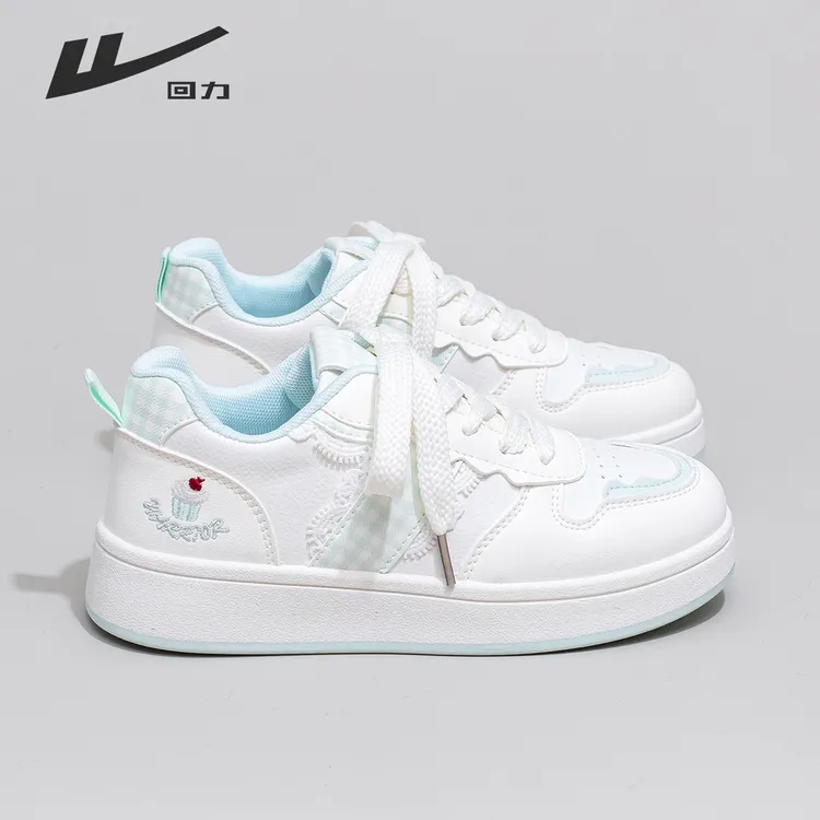 回力2025秋季新款小白鞋小众百搭明星同款女款鞋美式低帮厚底板鞋